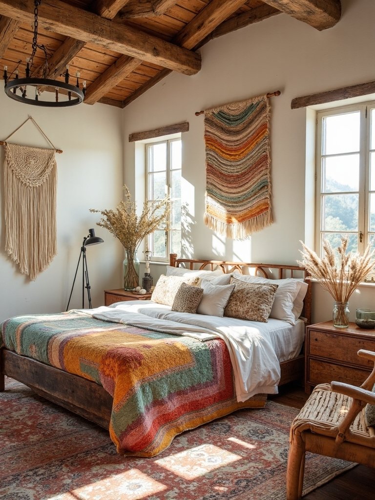 rustic farmhouse bohemian color fusion