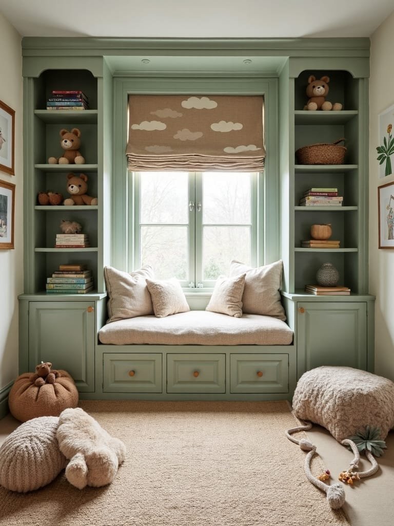 sage green built in features