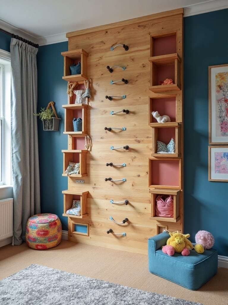 secret storage climbing wall