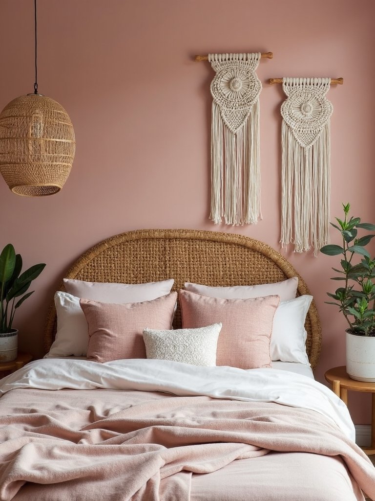serene boho desert rose retreat