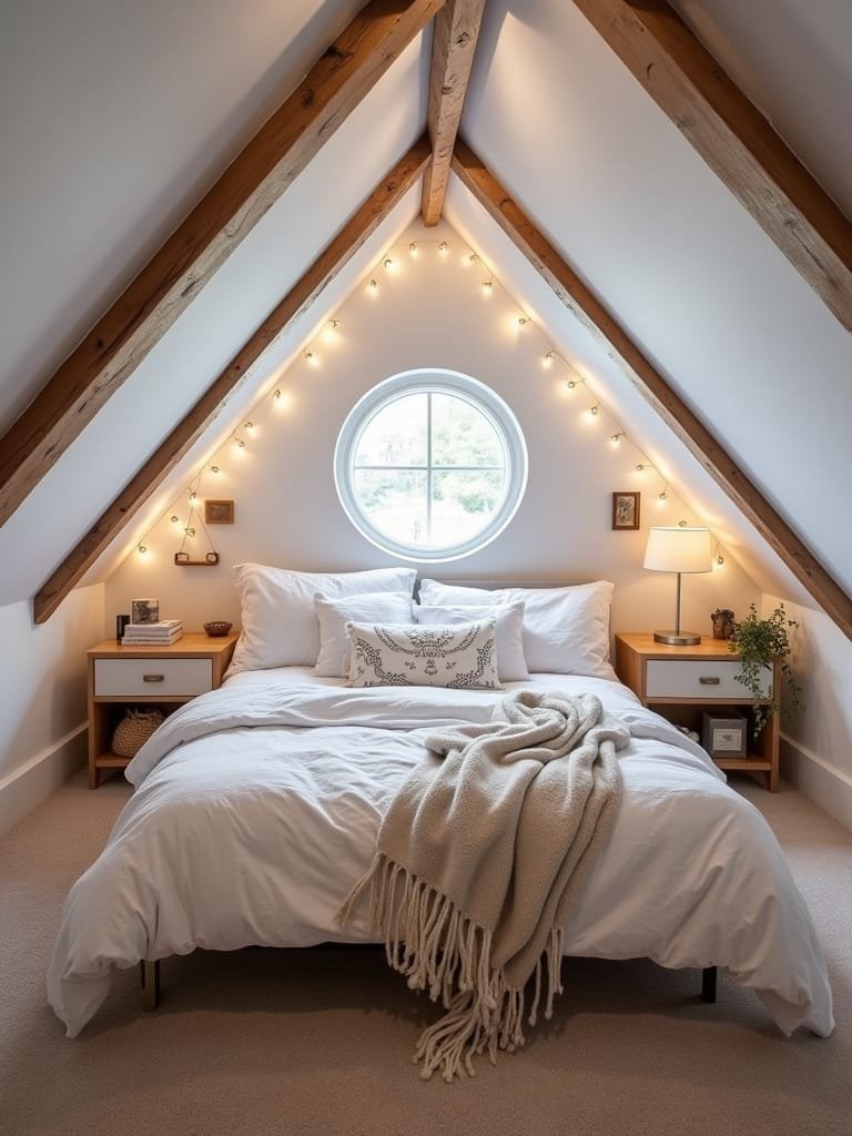 slanted wall attic bedrooms