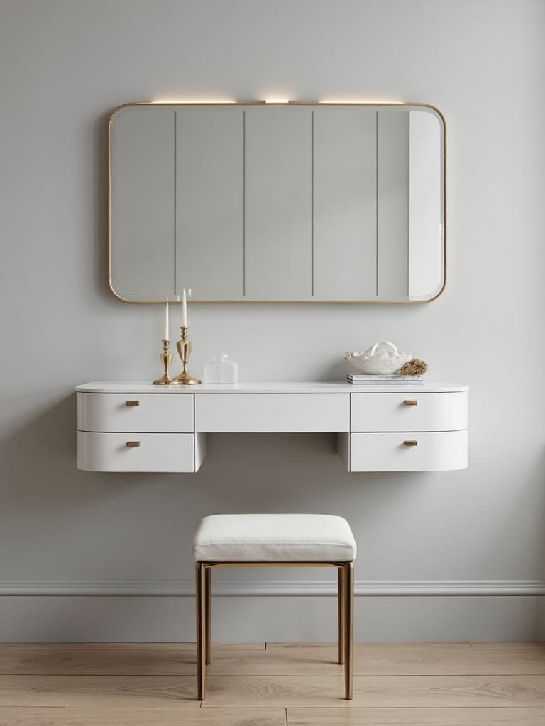 sleek contemporary vanity designs