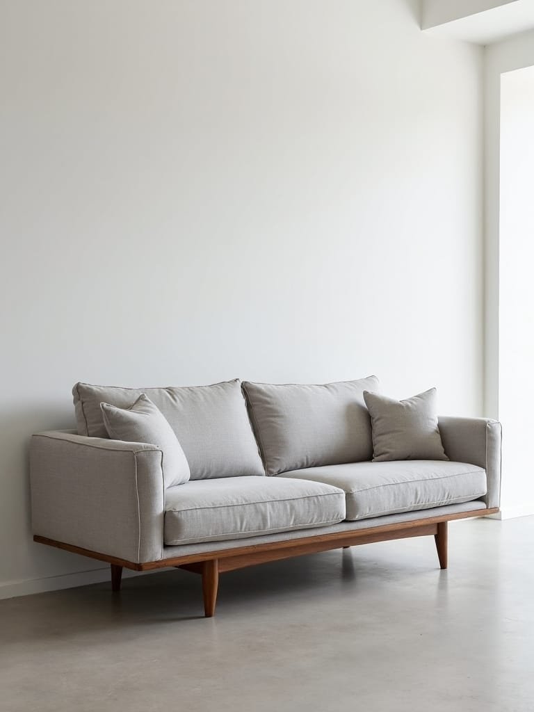 sleek sofas with legs