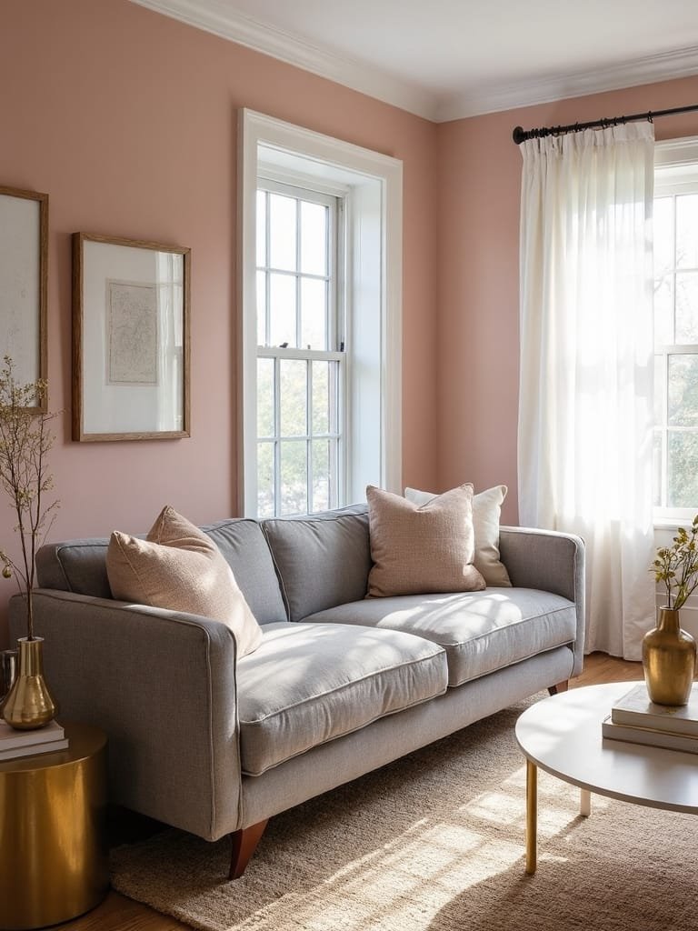 soft warm blush tones