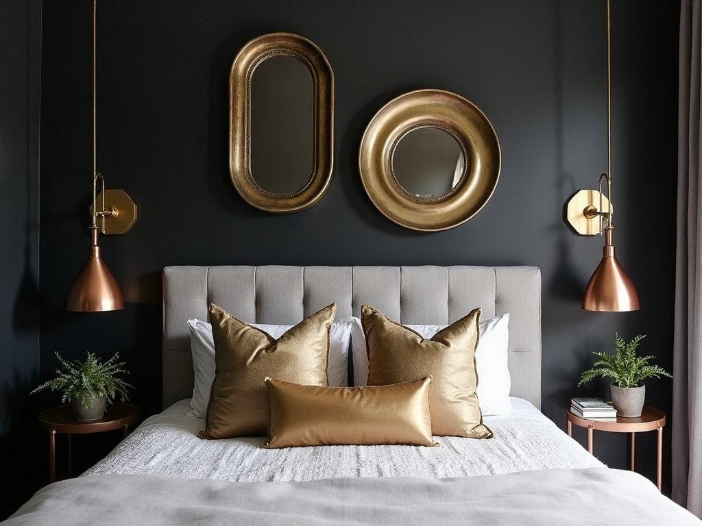 sophisticated boho chic metallic black harmony