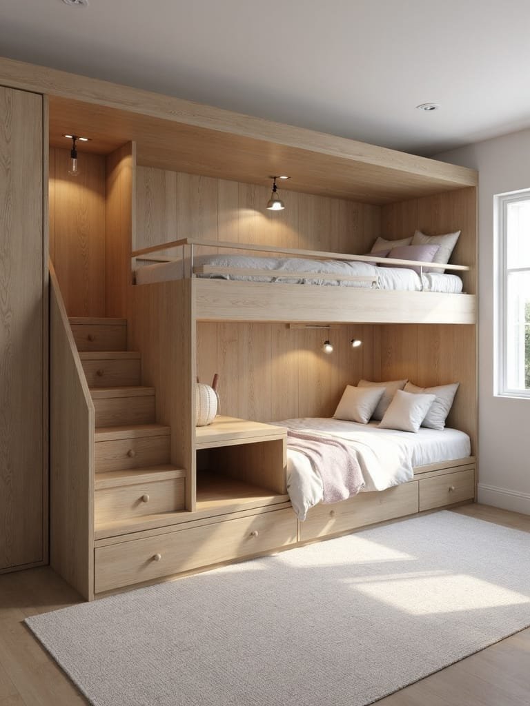 space saving triple bunk beds