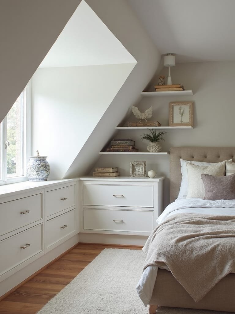 storage for sloped walls