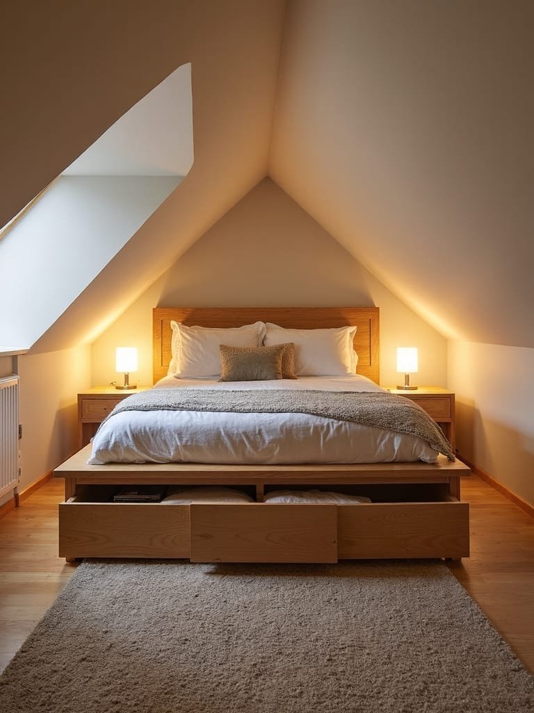 storage integrated platform beds