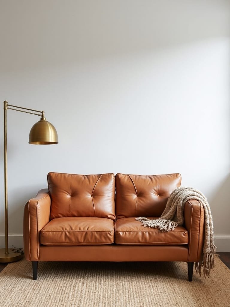 stylish small leather chairs