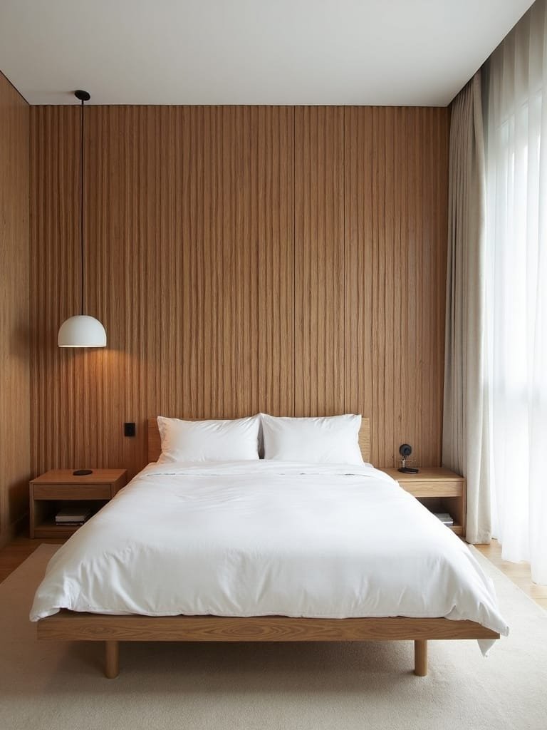 stylish vertical wood accents