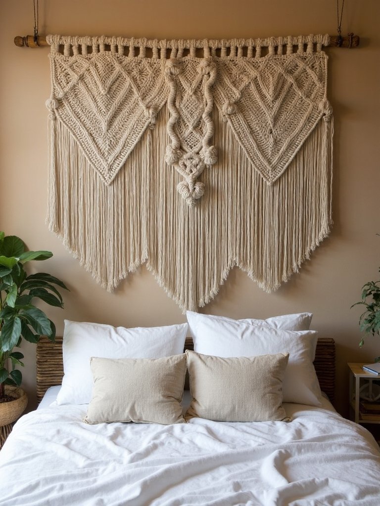 tactile bohemian woven wall hangings