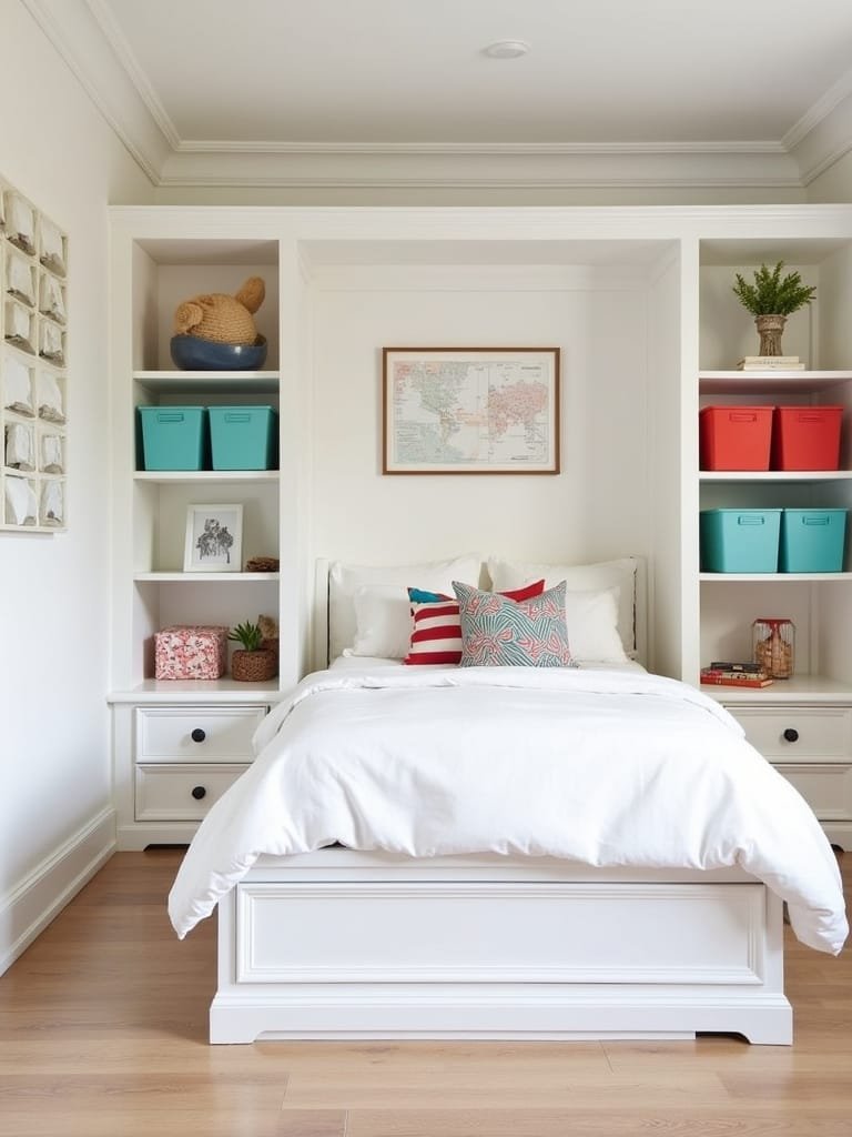 tidy kids bedroom storage