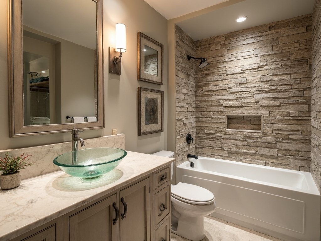 timeless natural stone accents