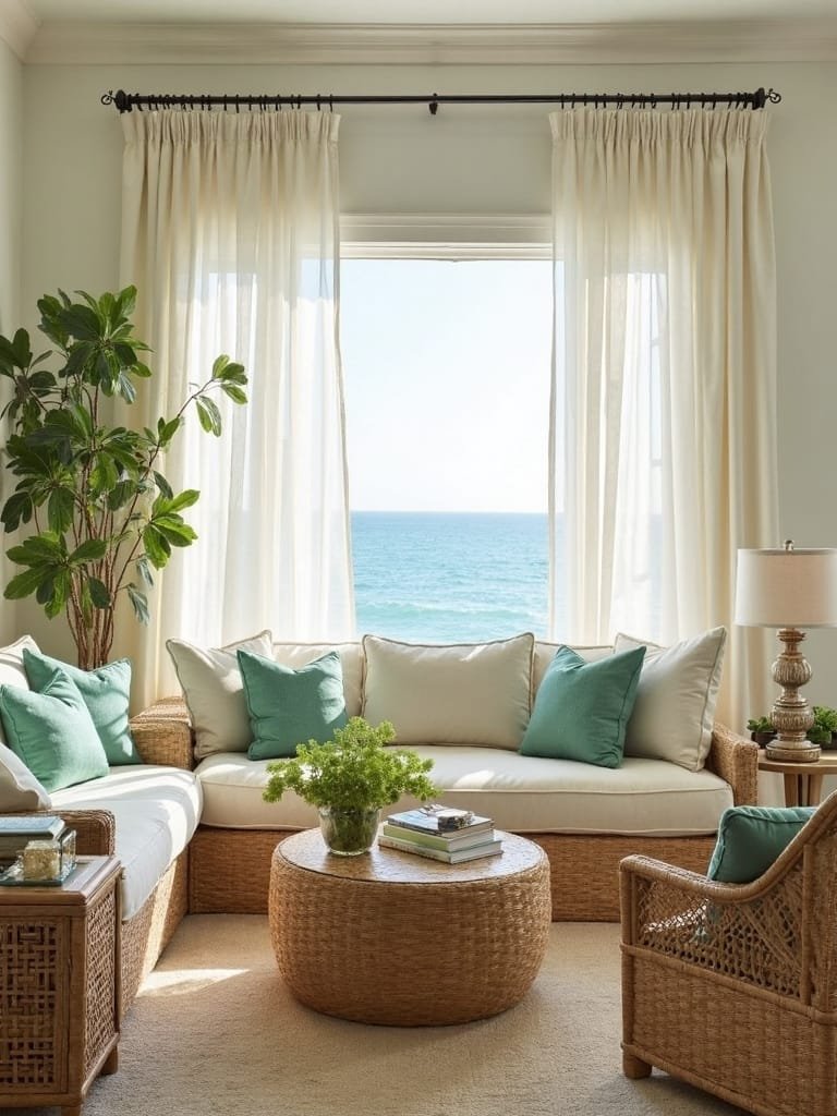 tranquil beach inspired color scheme