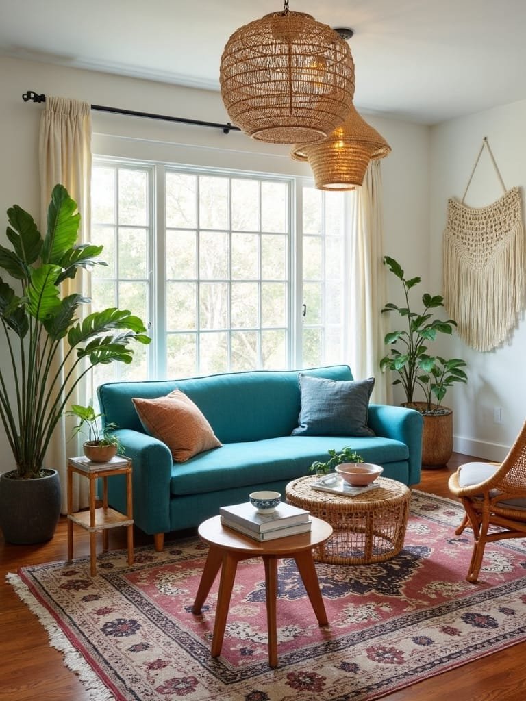 tropical retreat with rattan