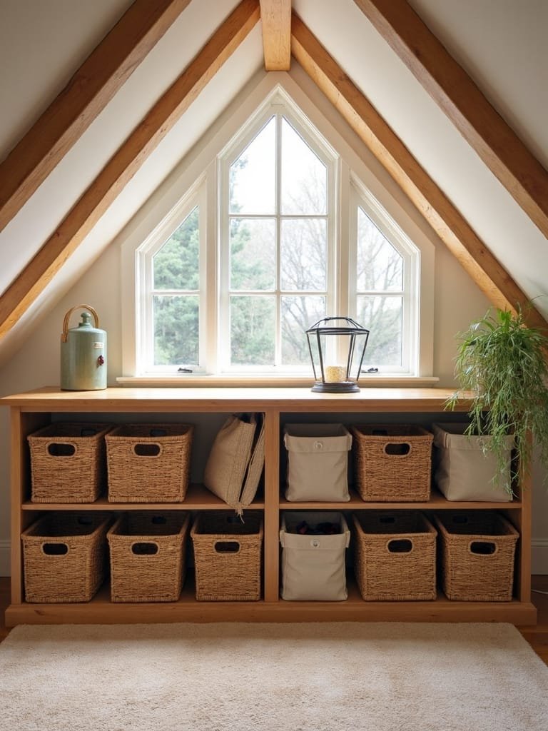 truss mounted hanging storage solution