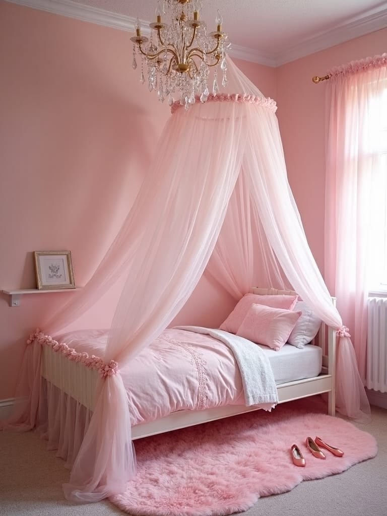 tulle accented pink ballerina theme