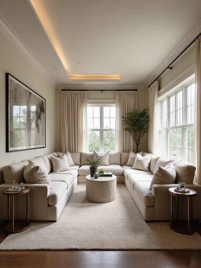 u shaped seating arrangement design