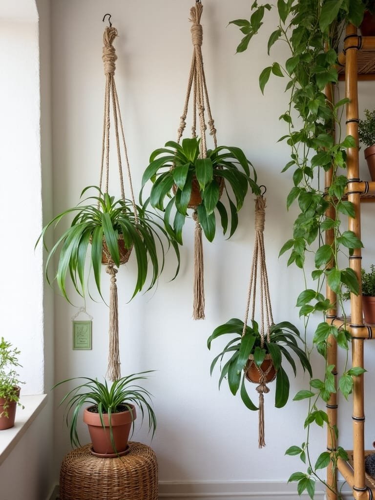 vertical plant growth corner