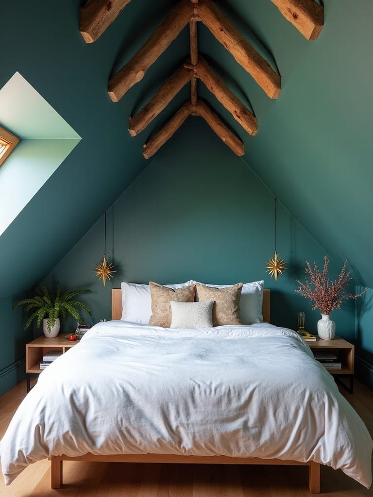 vibrant attic ceiling designs