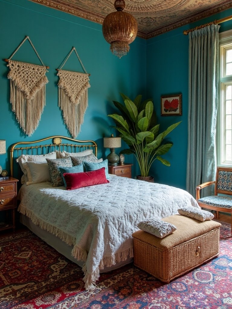vibrant vintage bohemian fusion
