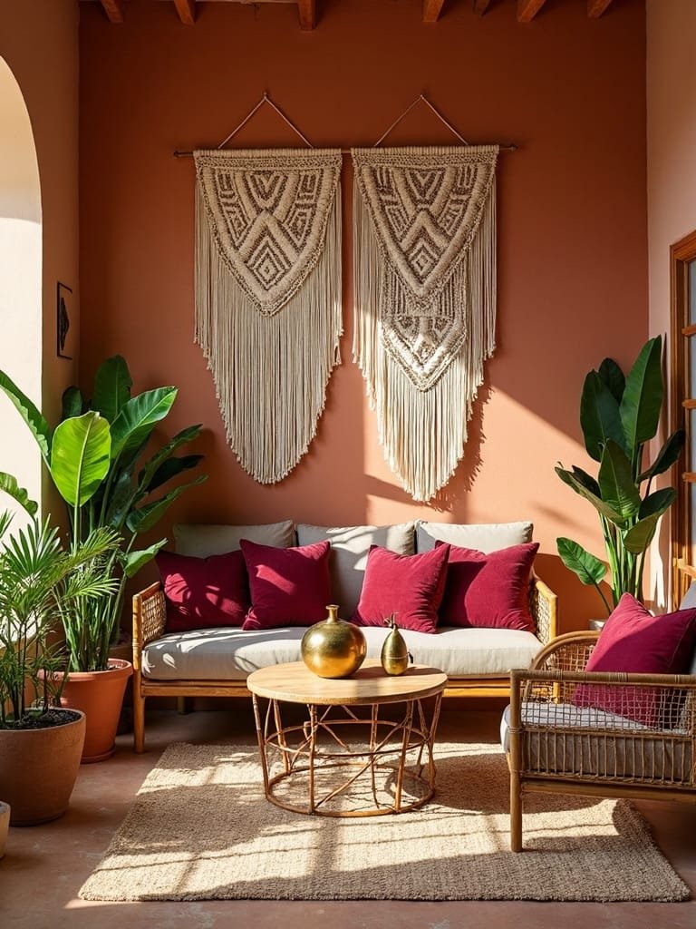 warm tones meet vibrant accents