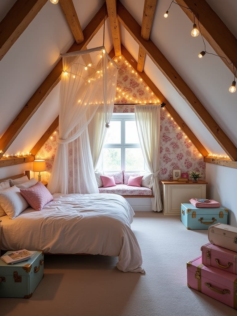 whimsical attic bedroom designs