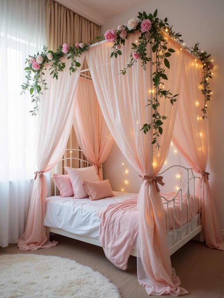 whimsical bed garden oasis