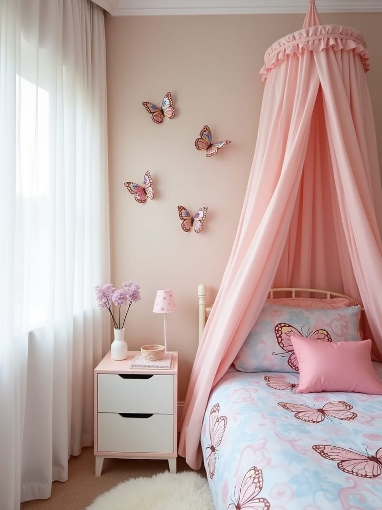 whimsical butterfly bedroom decor
