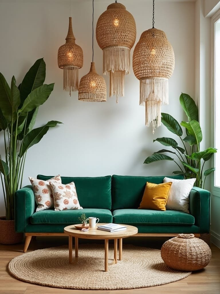 woven light fixture design