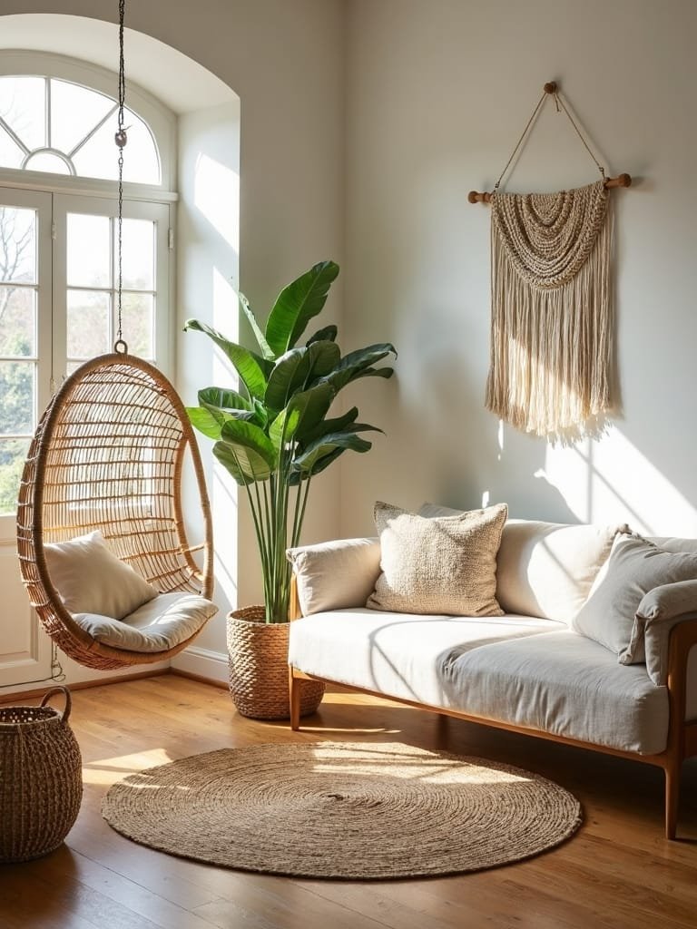 woven rattan design elements