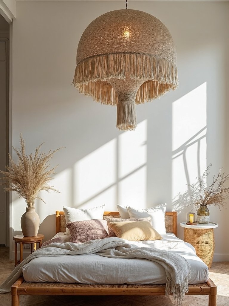 woven textural boho cozy