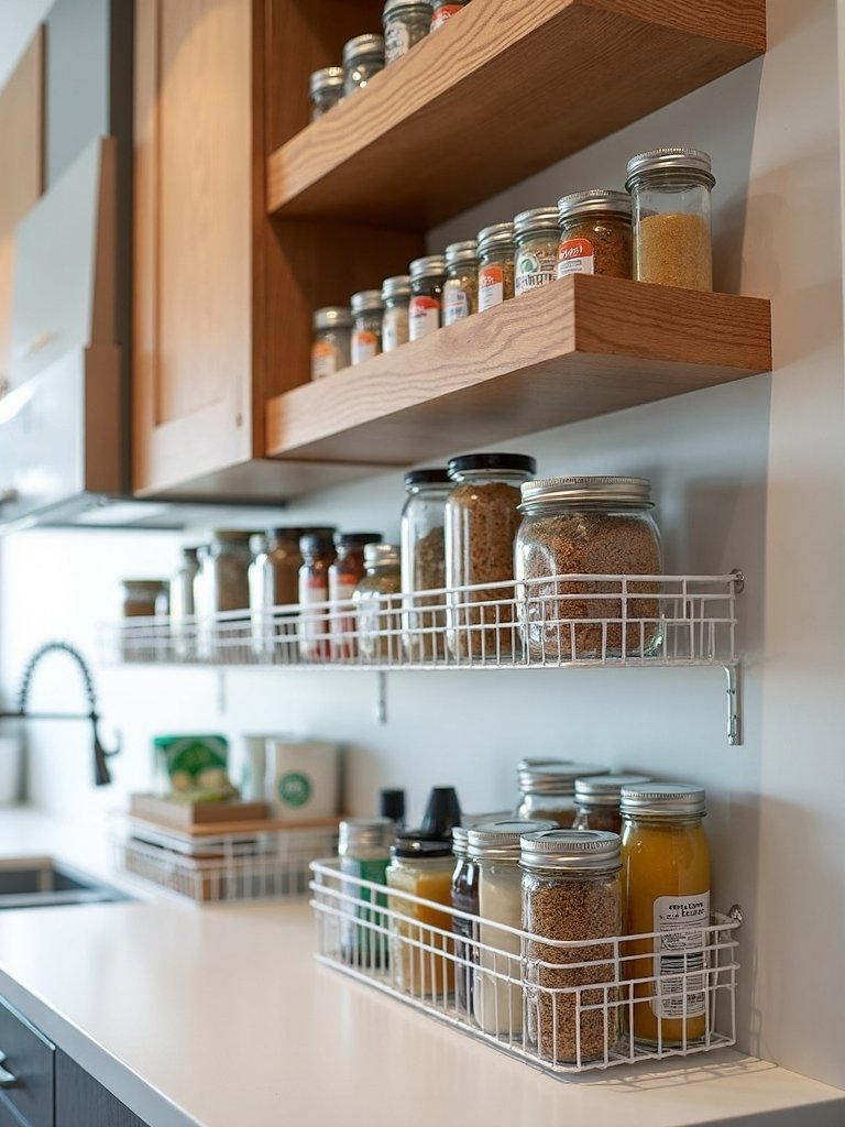 accessible efficient functional kitchen storage