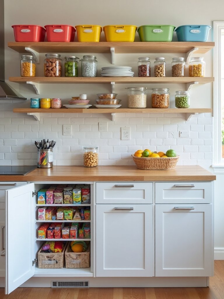 accessible kid friendly independent snacking zone