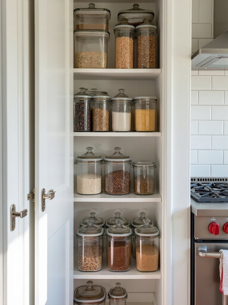 airtight stackable transparent storage containers