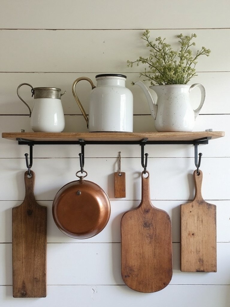 antique baking pans rustic farmhouse charm