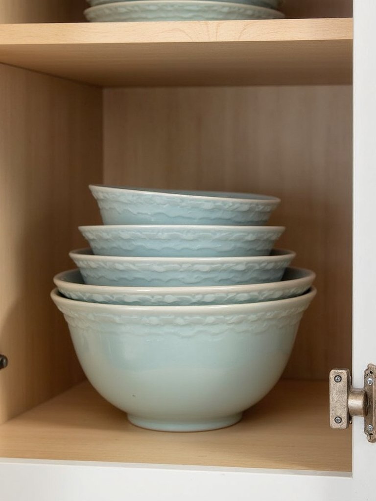 arrange bowls by usage frequency