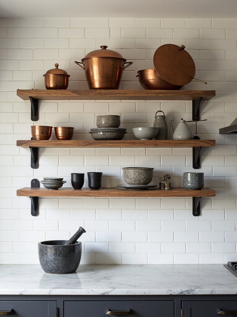 artful kitchen tool display showcase