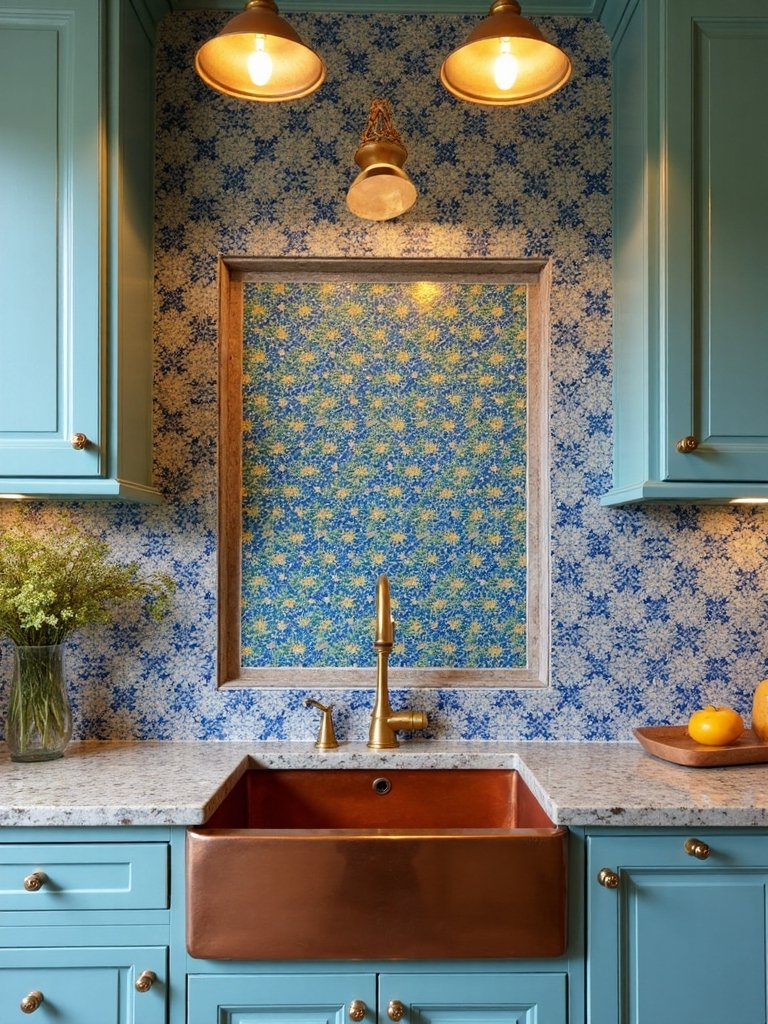artful statement piece mesmerizing kitchen walls