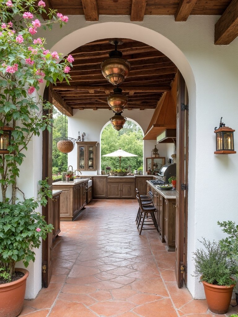 authentic spanish kitchen entrance