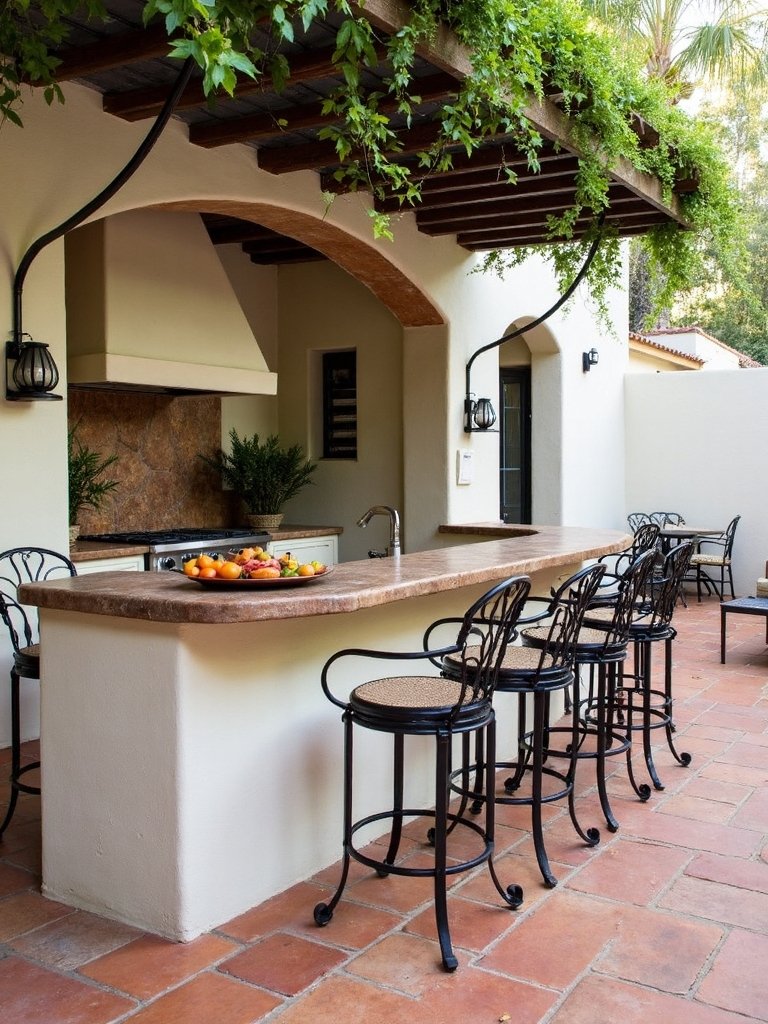 authentic spanish outdoor bar