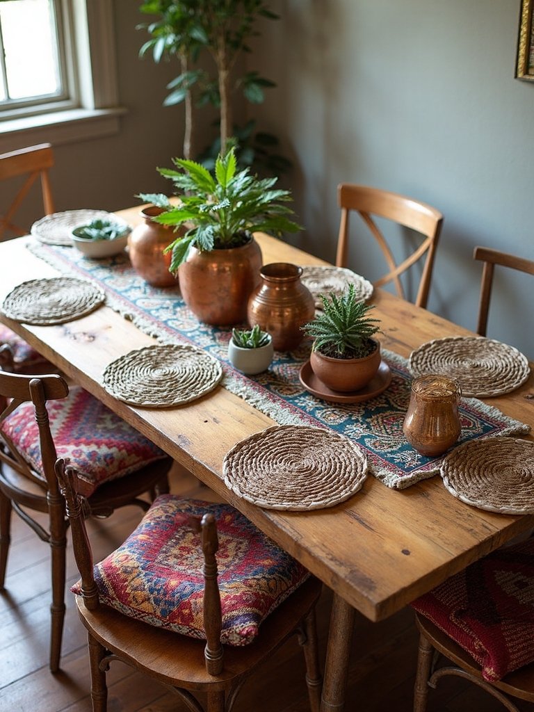 authentically layered global inspired tablescape