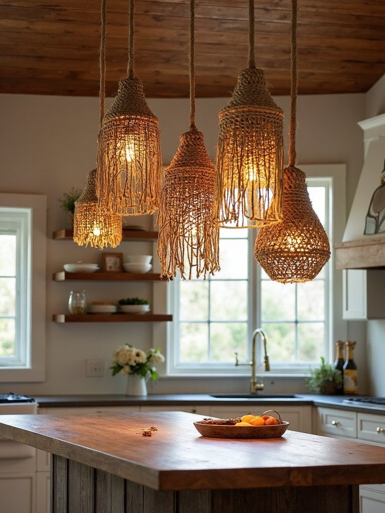 bohemian kitchen sanctuary lighting