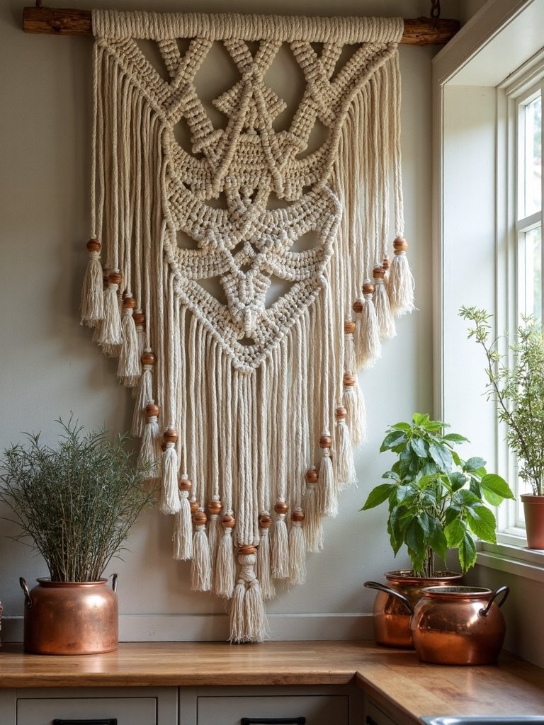 bohemian natural texture macram