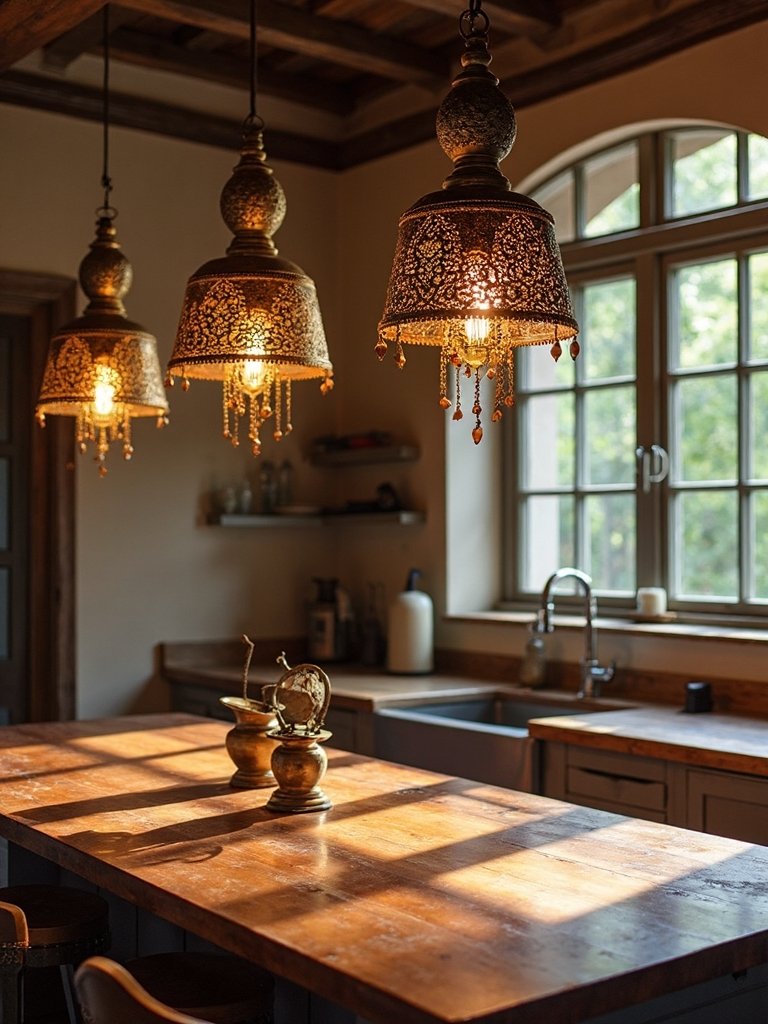 boho global bell pendant lighting