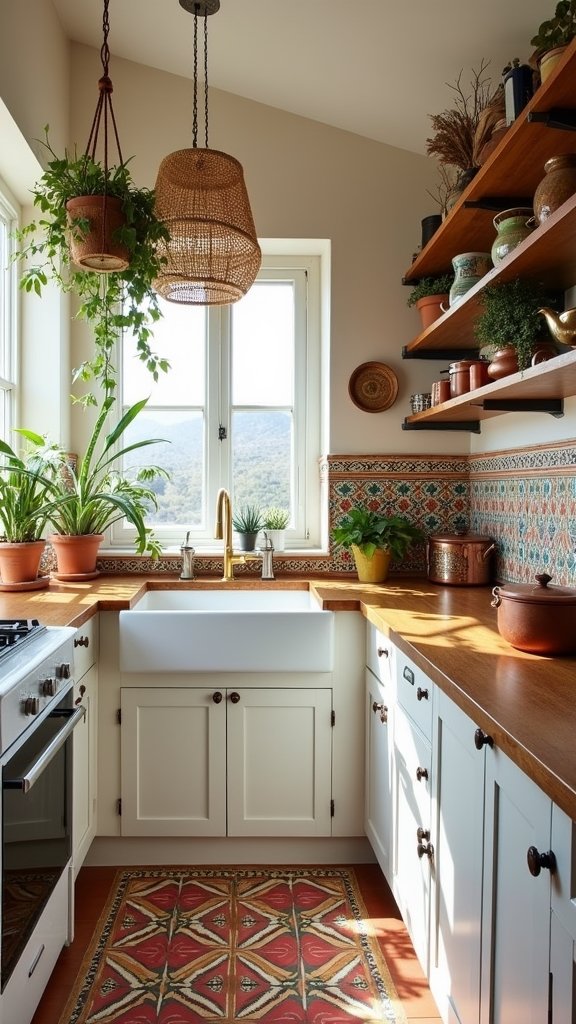 boho inspired kitchen decor ideas