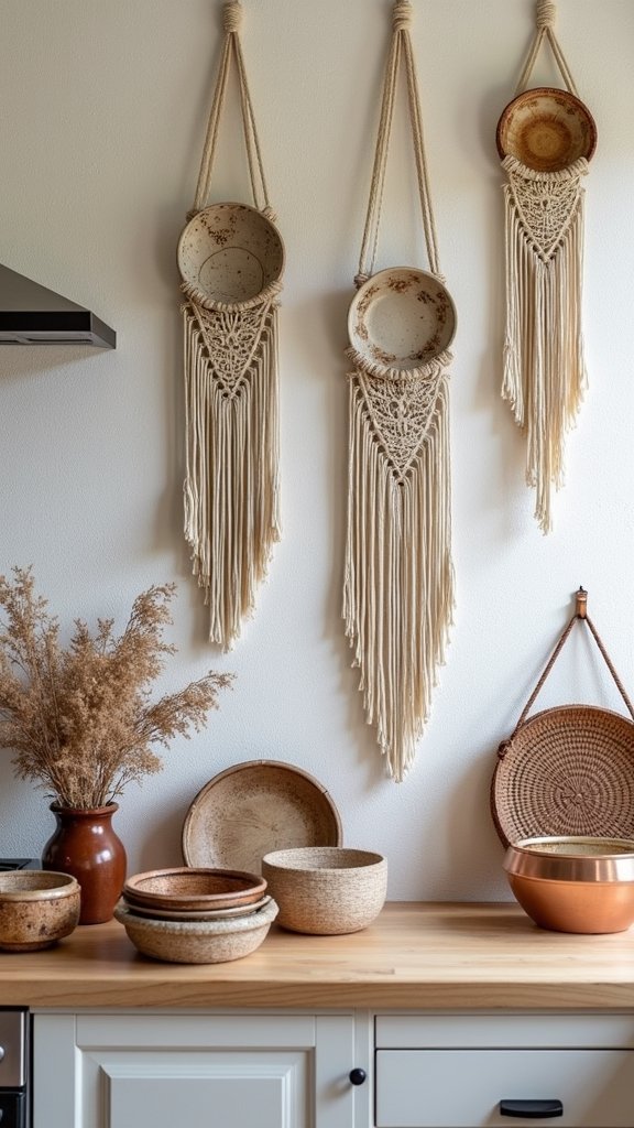 boho kitchen wall decor inspiration