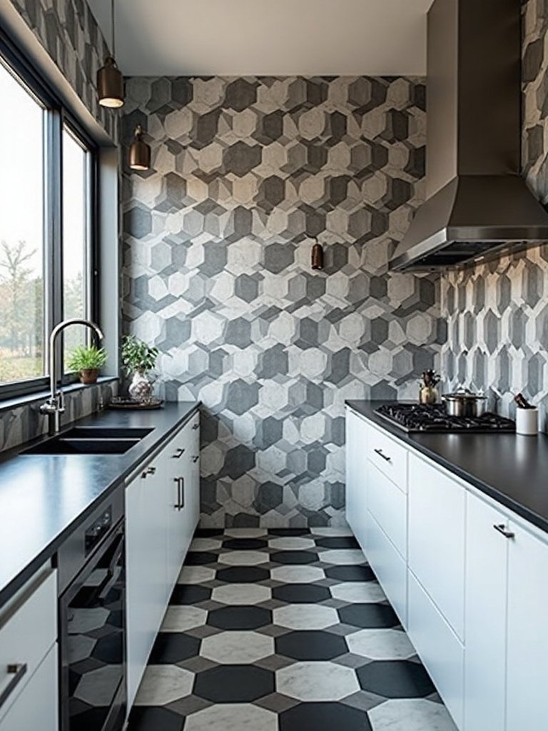 bold graphic tile statement