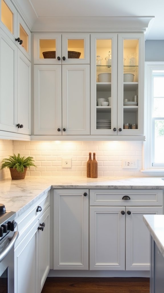 bright clean small kitchen
