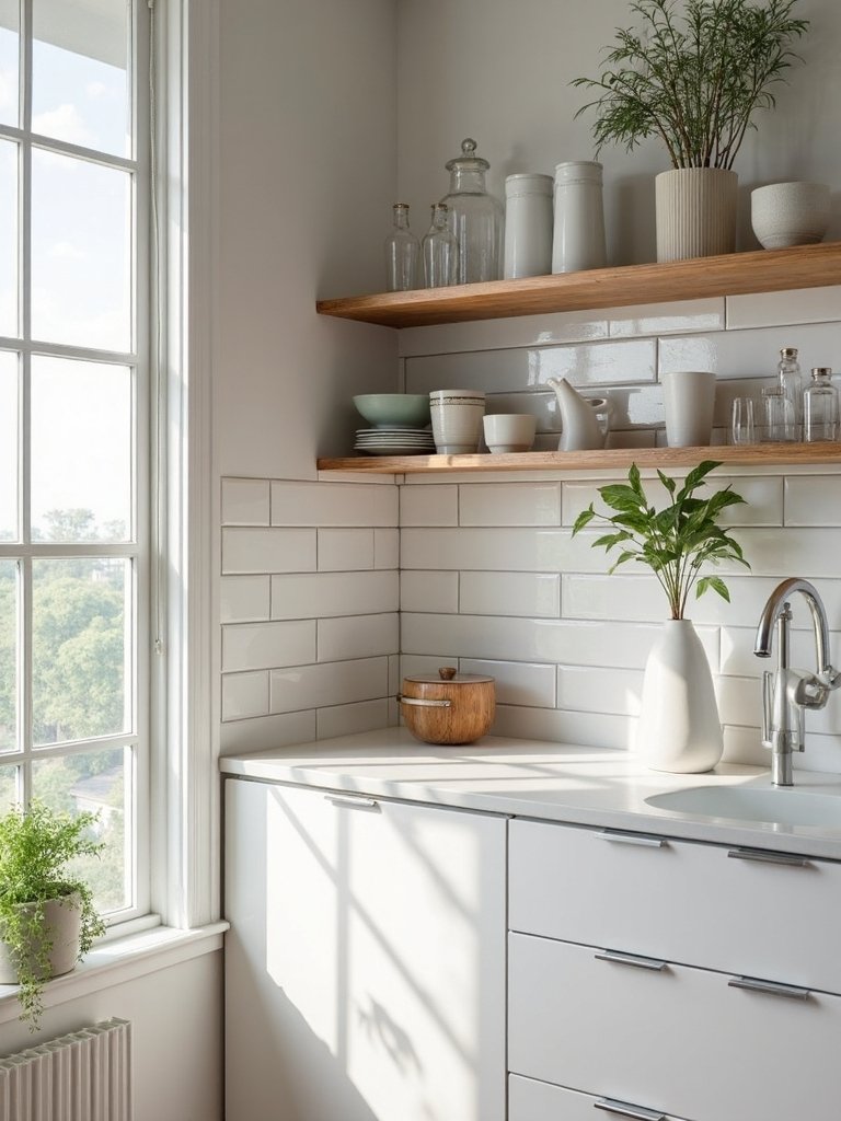 bright reflective spacious minimalist